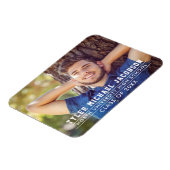 Moderne Klasse van 2025 Custom Afstuderen Foto Magneet (Linkerzijde)