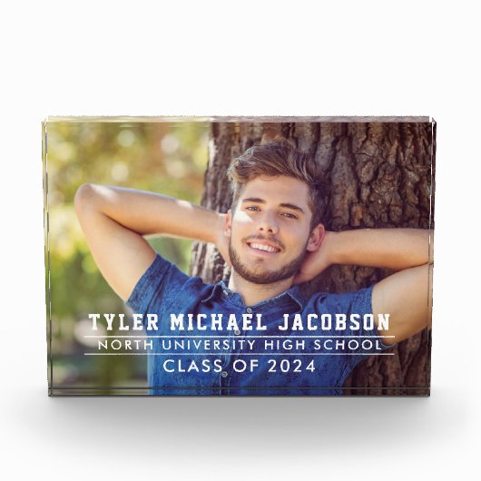 Moderne Klasse van 2025 Custom Afstuderen Fotoblokken (Voorkant)