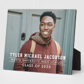 Moderne Klasse van 2025 Custom Afstuderen Fotoplaat (Zijkant)