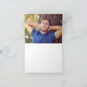 Moderne Klasse van 2025 Zilver Custom Afstuderen Bedankkaart (Binnen)