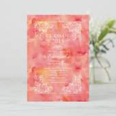 Moderne klasse van de uitnodiging van de Graduatio (Staand voorkant)