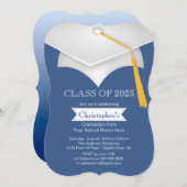 Moderne klasse van de uitnodiging van de Graduatio (Voorkant / Achterkant)