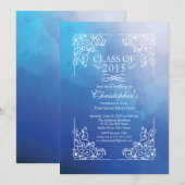 Moderne klasse van de uitnodiging van de Graduatio (Voorkant / Achterkant)