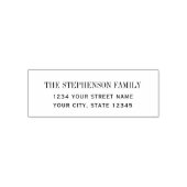 Moderne Klassieke aangepaste naam retouradres Zelfinktende Stempel (Design)