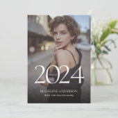 Moderne Klassieke Afstuderen voor fotocollage Aankondiging (Staand voorkant)