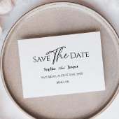 Moderne klassieke bruiloft, sparen de datum save the date