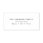 Moderne klassieke envelopretour-adres 	rubberstempel (Afrduk)