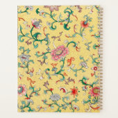 Moderne Klassieke Gele Chinoiserie Planner (Achterkant)