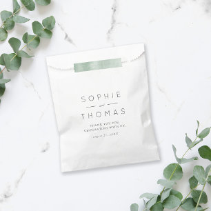 Moderne klassieke koppels namen dank u bruiloft bedankzakje