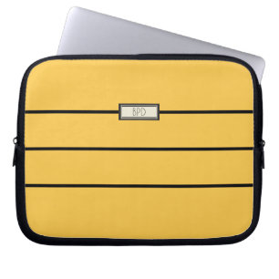 Moderne Klassieke Monogram Beginletters Stijlvol G Laptop Sleeve