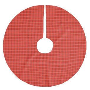 Moderne klassieke rode plaid kerstboom rok