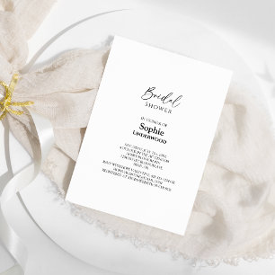 Moderne Klassieke Simple Wedding Vrijgezellenfeest Kaart