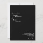 Moderne klassieke zwarte details in één keer kaart (Voorkant)