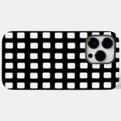 Moderne klassieke zwarte en witte vierkantjes Case-Mate iPhone case (Achterkant (horizontaal))