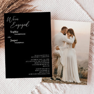 Moderne klassieke zwarte foto die we hebben gemaak kaart