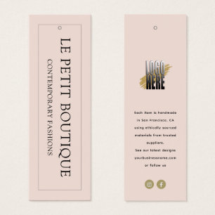 Moderne kleding Bewaar Label ophangen Mini Visitekaartjes
