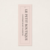 Moderne kleding Bewaar Label ophangen Mini Visitekaartjes (Voorkant)