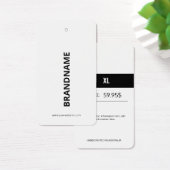 Moderne Kledingprijs Hang Label Visitekaartje (Bureau)