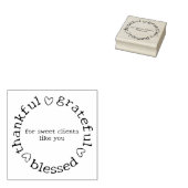 Moderne kleine bedrijven dank u, aangepaste berich 	rubberstempel (Gestempeld)