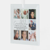 Moderne kleinkinderen Foto Collage Glass Ornament (Voorkant links)