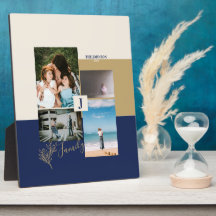 Moderne Kleurblok Familie Cadeau Fotocollage