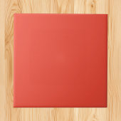 Moderne kleuren - Attention Red Ceramic Tegel Tegeltje