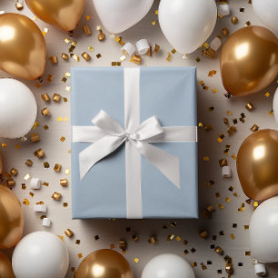 Moderne Kleuren Breezy Baby Blue Wrapping Paper Ro Cadeaupapier