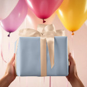 Moderne Kleuren Breezy Baby Blue Wrapping Paper Ro Cadeaupapier