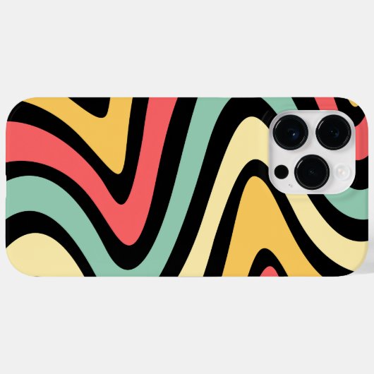 Moderne kleuren Case-Mate iPhone case (Achterkant (horizontaal))