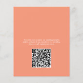 Moderne Kleuren Collage Budget Bruiloft Uitnodigin (Achterkant)