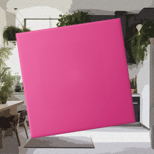 Moderne kleuren - Neon roze Paarse keramische Tege Tegeltje