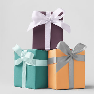 Moderne kleuren - Set 2 inpakpapier vellen