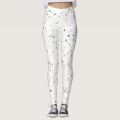 Moderne kleuren Terrazzo-patroon Leggings (Voorkant)