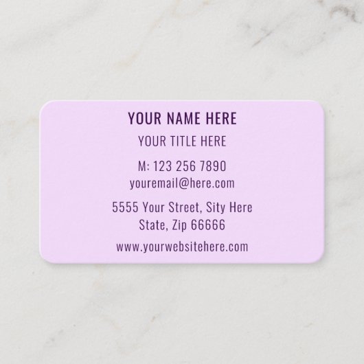 Moderne kleuren Visitekaartje Kies Kleuren en Lett (Voorkant)