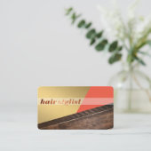 Moderne kleurenbloklijst visitekaartje (Staand voorkant)