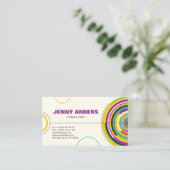 Moderne kleurencirkels Abstracte professionele vor Visitekaartje (Staand voorkant)