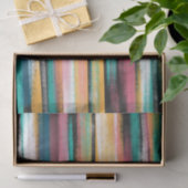 Moderne kleurige penseelstreken Stripes olieverf Tissuepapier (Geschenk)