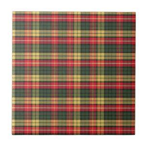Moderne Kleurrijk Festieve Plaid Patroon Tegeltje