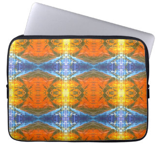 Moderne, kleurrijke abstracte afbeeldingen laptop sleeve