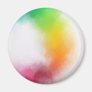 Moderne, kleurrijke Abstracte Art elegante Sjabloo Magneet