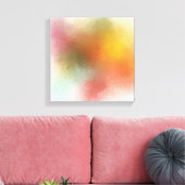 Moderne, kleurrijke Abstracte Art Red Yellow Blue Canvas Afdruk (Insitu (Woonkamer))