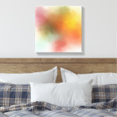 Moderne, kleurrijke Abstracte Art Red Yellow Blue Canvas Afdruk (Insitu (Slaapkamer))