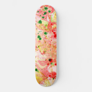 Moderne, kleurrijke Abstracte Art-Sjabloon Skateboard