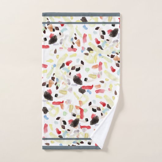 Moderne kleurrijke Abstracte badhanddoek set Bad Handdoek (Handdoek)