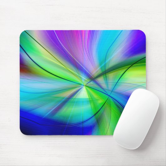 Moderne, kleurrijke Abstracte glam pattern Muismat (Met muis)