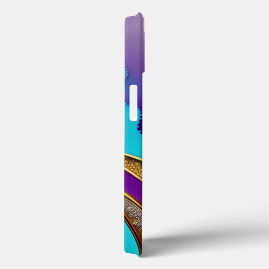 Moderne kleurrijke Abstracte juwelen en goudmonogr Case-Mate iPhone Case (Achterkant / Rechts)