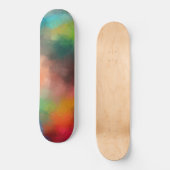 Moderne, kleurrijke Abstracte kunst roze rood blau Skateboard (Voorkant)
