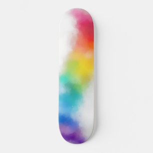 Moderne, kleurrijke Abstracte kunst Trendy Roze Bl Skateboard