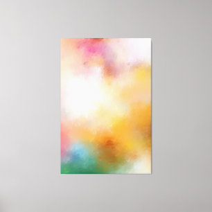 Moderne, kleurrijke Abstracte kunstwerken Rood Gee Canvas Afdruk