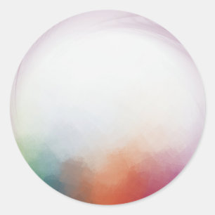 Moderne Kleurrijke Abstracte Lege Sjabloon Aangepa Ronde Sticker